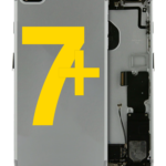 iPhone 7 Plus rear housing replacement in silver colour OEM-quality frame with camera cutout, perfect for mobile repair shops and service centers