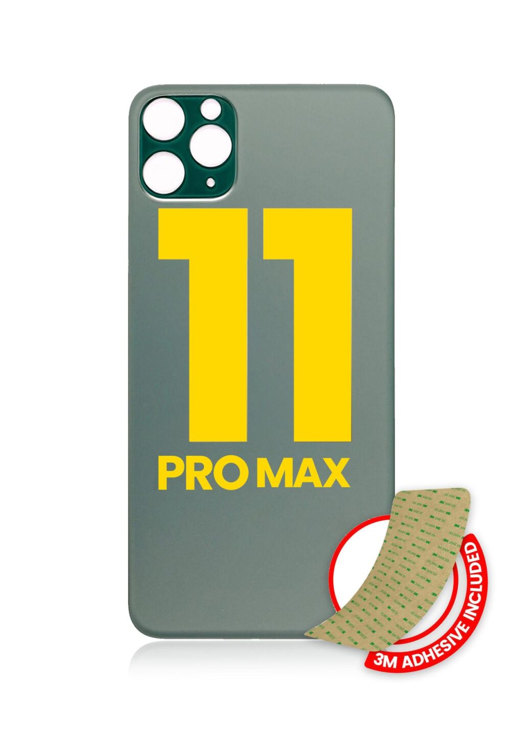 iPhone 11 Pro Max premium quality replacement back glass in midnight green