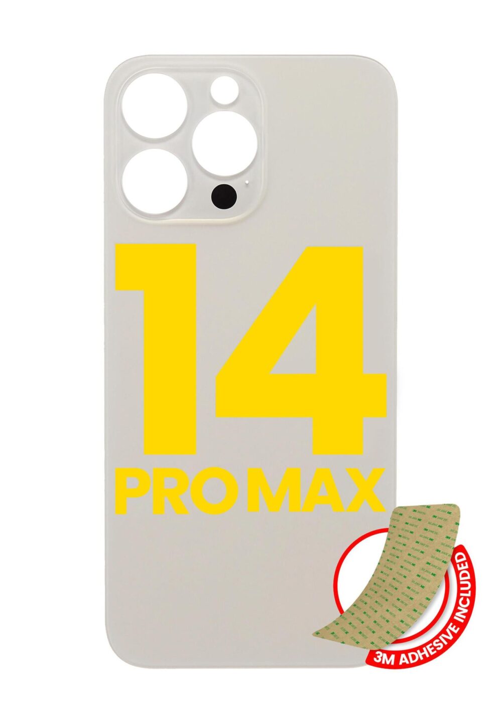 iPhone 14 Pro Max premium quality replacement back glass in gold