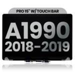 MacBook Pro 15-Inch with Touch Bar A1990 Late 2018 to Early 2019 Complete LCD Assembly Space Gray – Premium Quality MacBook Pro Touch Bar Display Replacement – Authentic Parts – Cell Parts South Africa