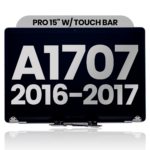 MacBook Pro 15-Inch with Touch Bar A1707 Late 2016 to Mid 2017 Complete LCD Assembly Space Gray – High-Quality Replacement Screen for MacBook Pro 15" Touch Bar – Authentic Apple Parts – Cell Parts South Africa