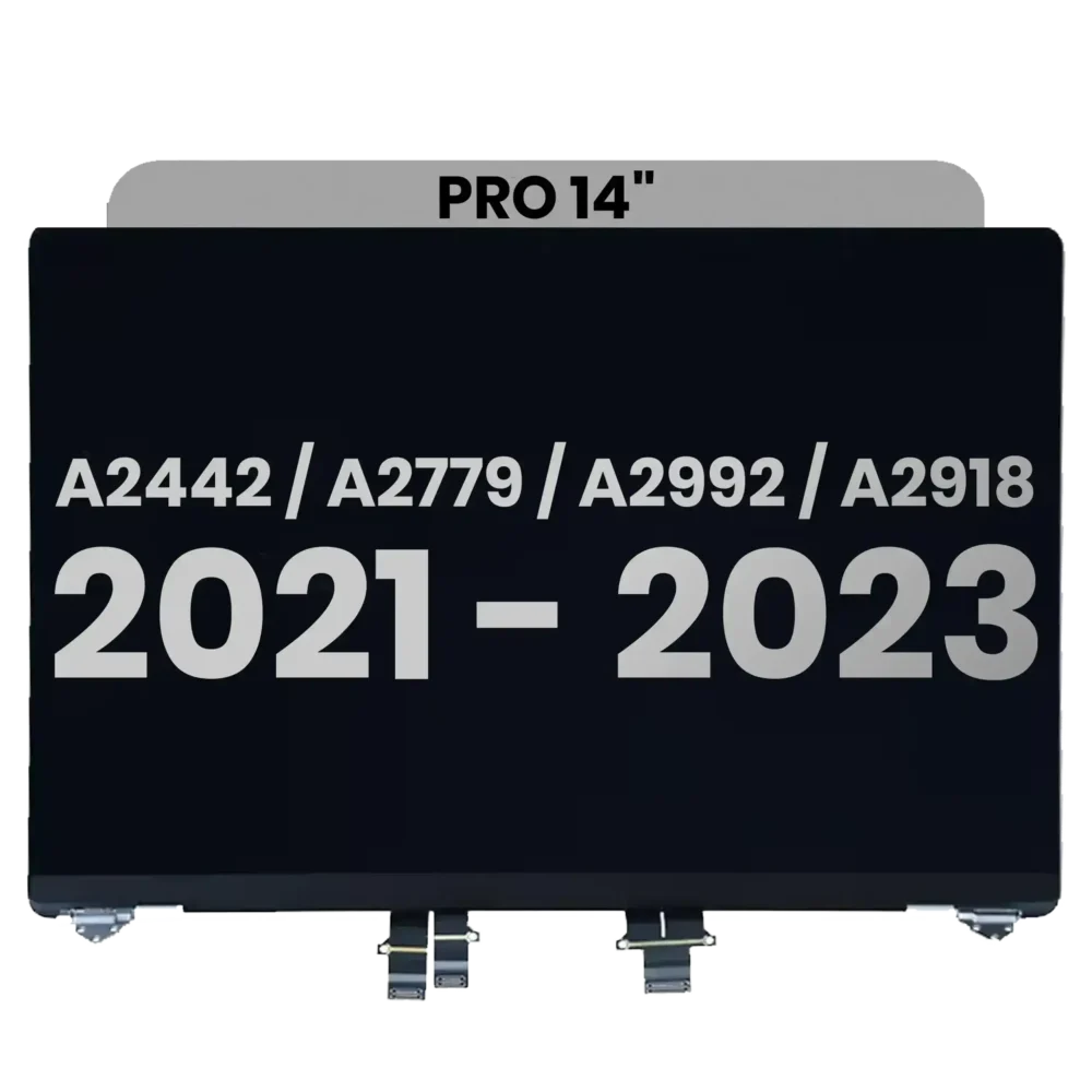 MacBook Pro 14-inch A2442 A2779 A2992 A2918 Complete LCD Assembly in Space Gray – Replacement Retina Display Panel for Late 2021 to Late 2023 Models by Cell Parts South Africa