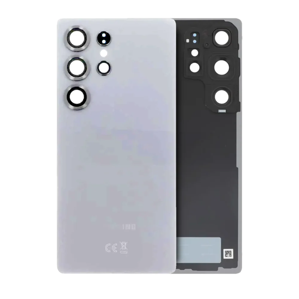 Samsung S25 Ultra Back Cover - Silver Titanium (No Logo)