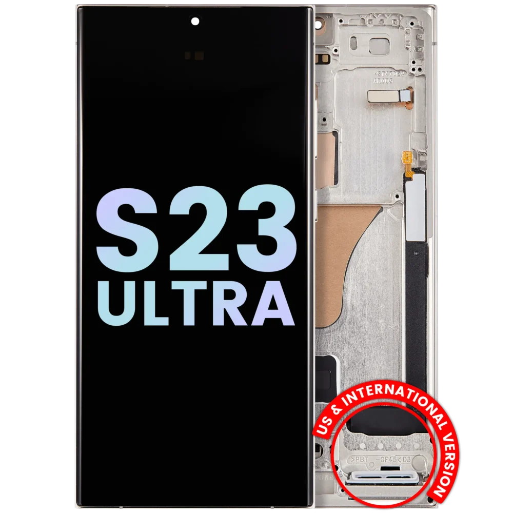 Samsung S23 Ultra OLED With Frame - Cream (Service Pack)
