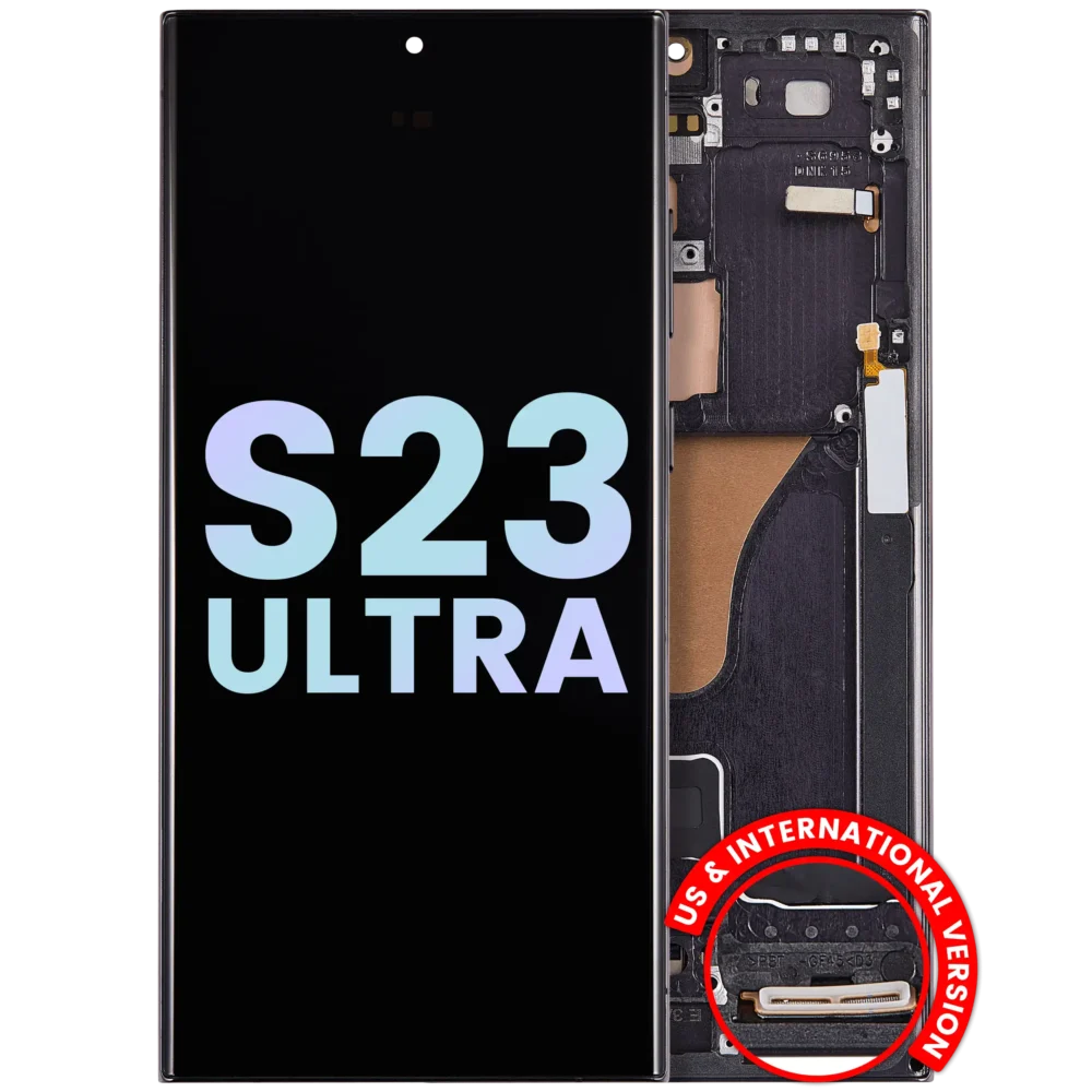Samsung S23 Ultra OLED With Frame - Phantom Black (Service Pack)