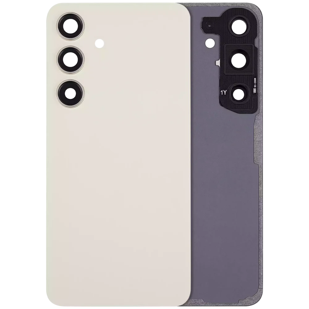 Samsung S24 Back Cover Glass - Amber Yellow (No Logo)