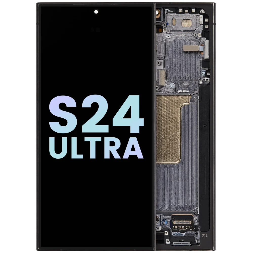 Samsung S24 Ultra OLED With Frame - Titanium Black (Service Pack)
