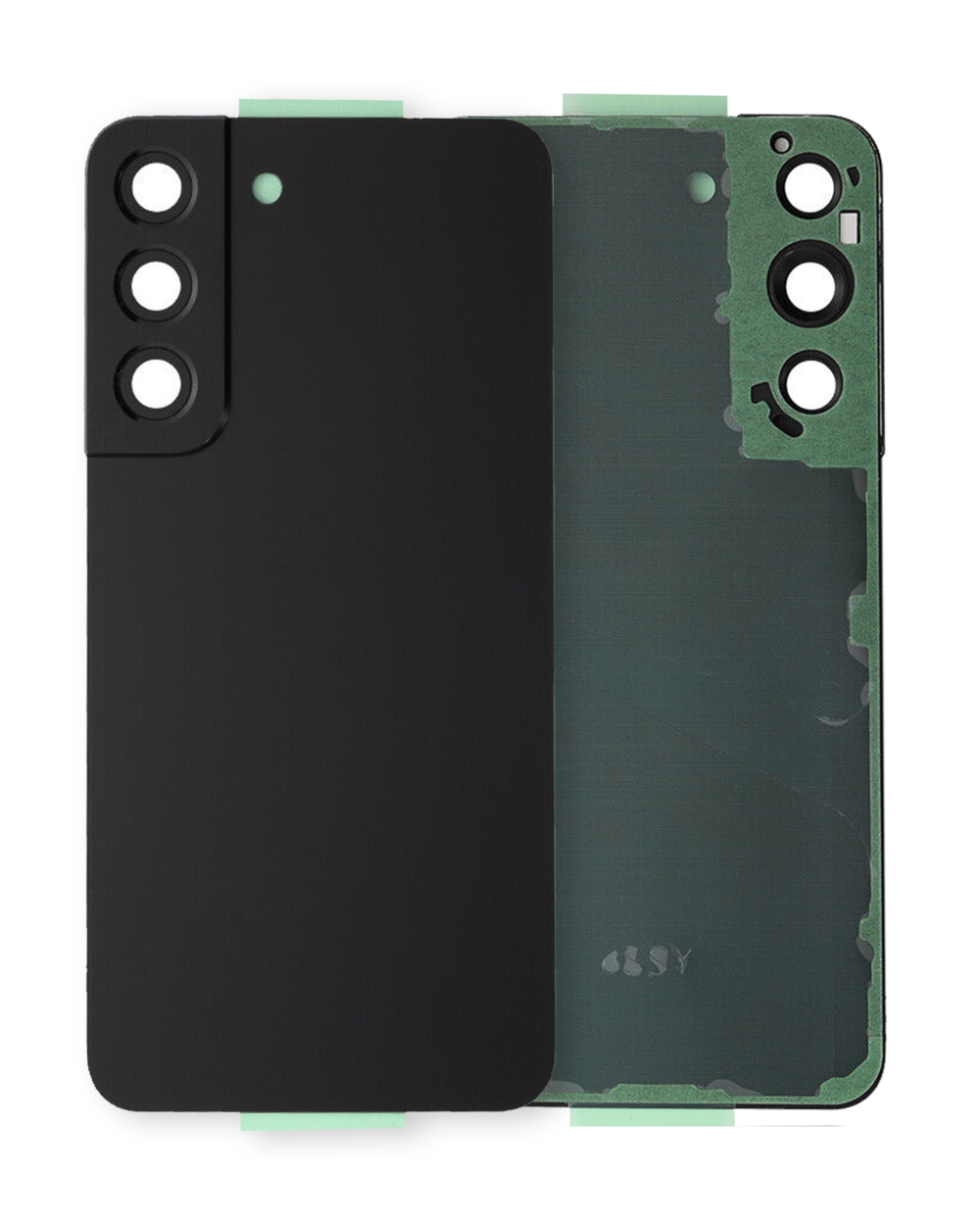 Samsung S22 5G Back Cover Glass With Camera Lens - Phantom Black (Service Pack)