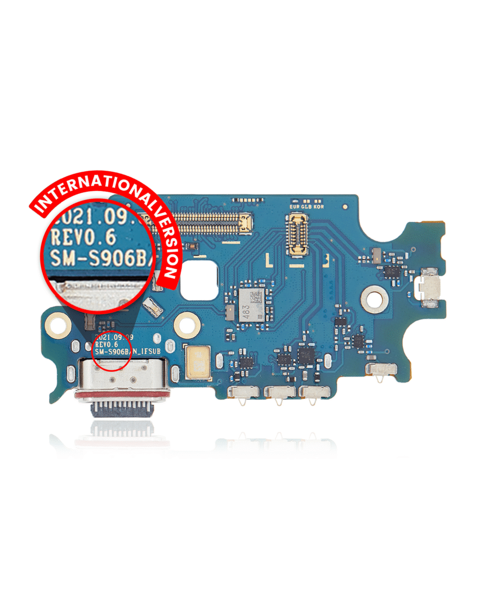 Samsung S22 Plus Charging Port Board With Sim Card Reader (Refurbished)