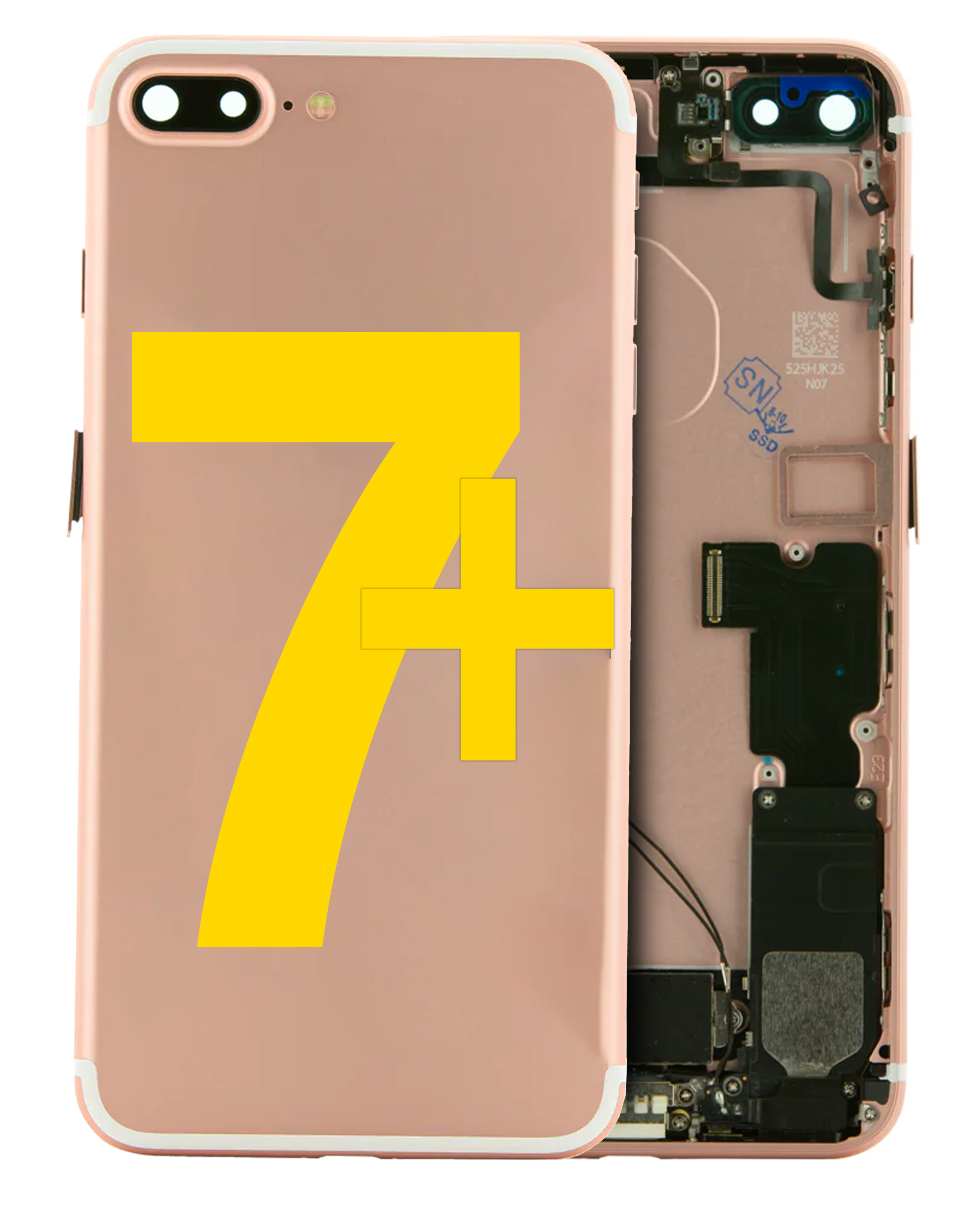 iPhone 7 Plus Rear Housing With Small Parts - (Rose Gold) | CellParts